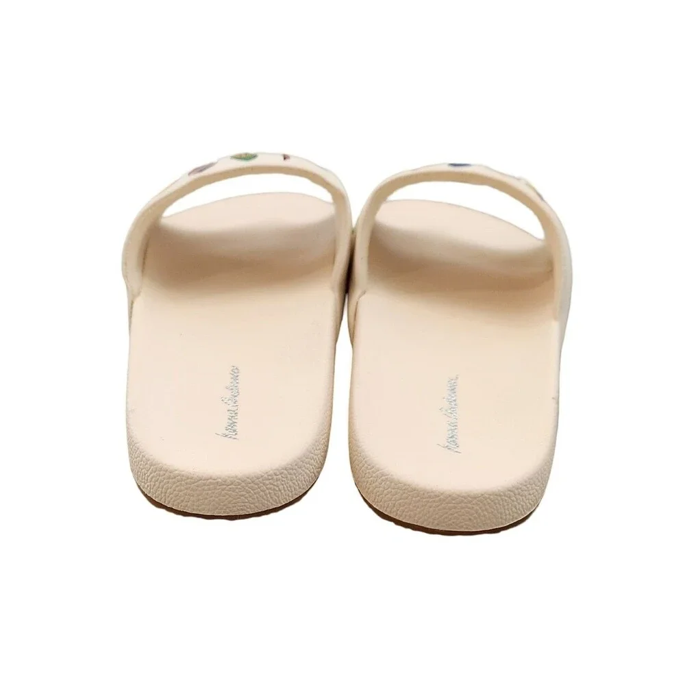 Hanna Andersson Slide Sandals Surfboard Print Summer Beach Y4/5 Women 5.5–6.5